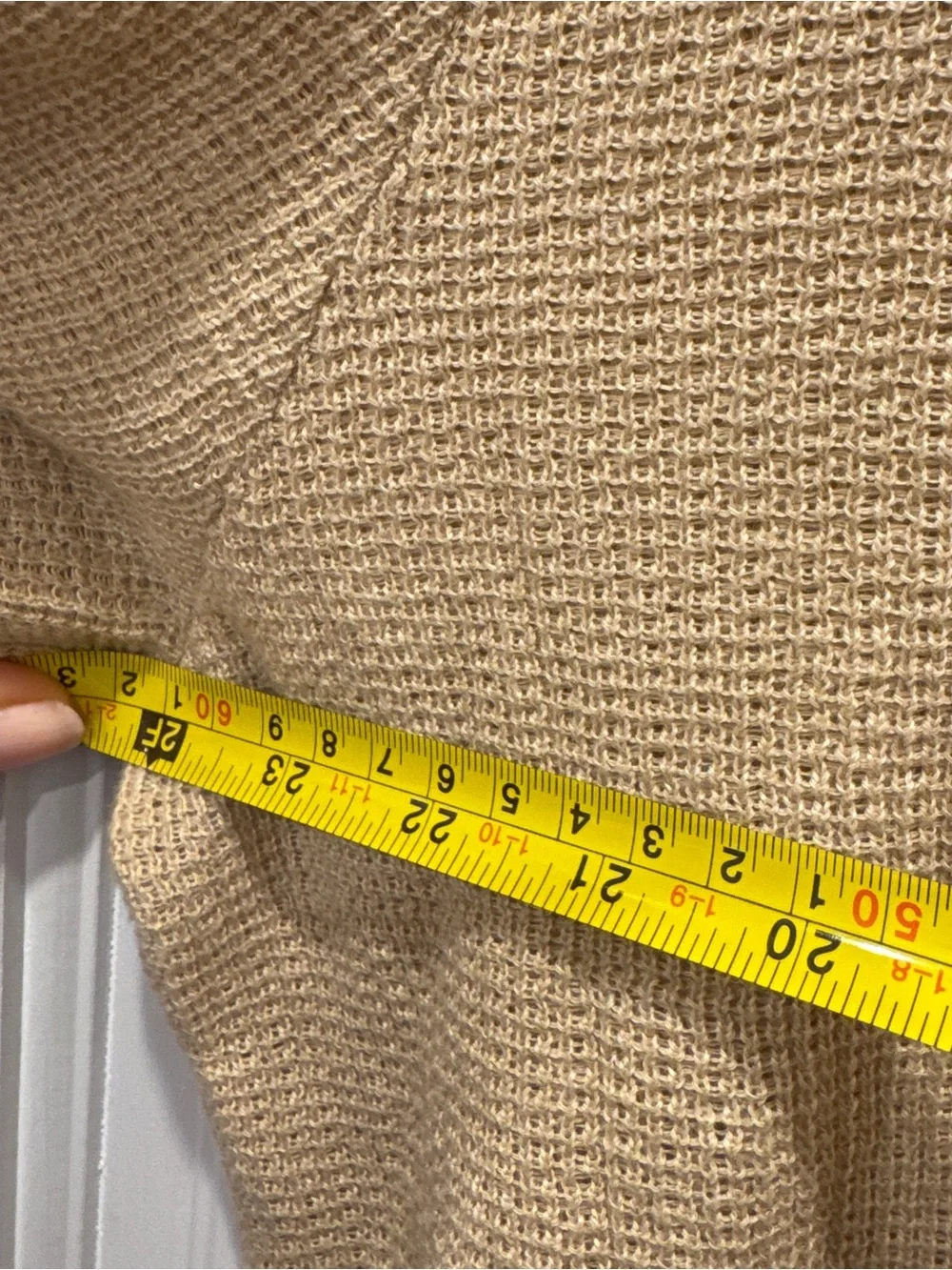 Polo Ralph Lauren Textured Linen Crewneck Sweater L Beige Tan Old Money Coastal